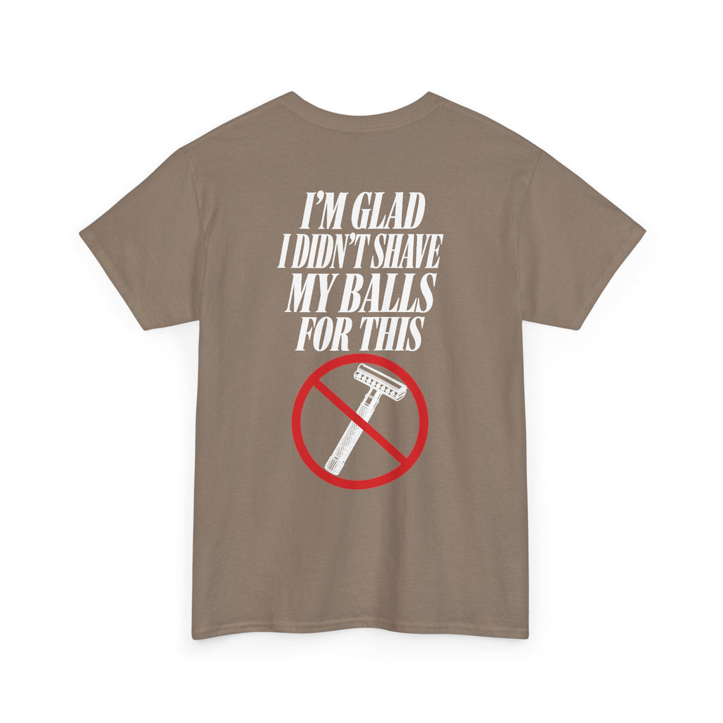 No ShopCo I'm Glad I Didn't Shave T-shirt, white graphic – photo 24