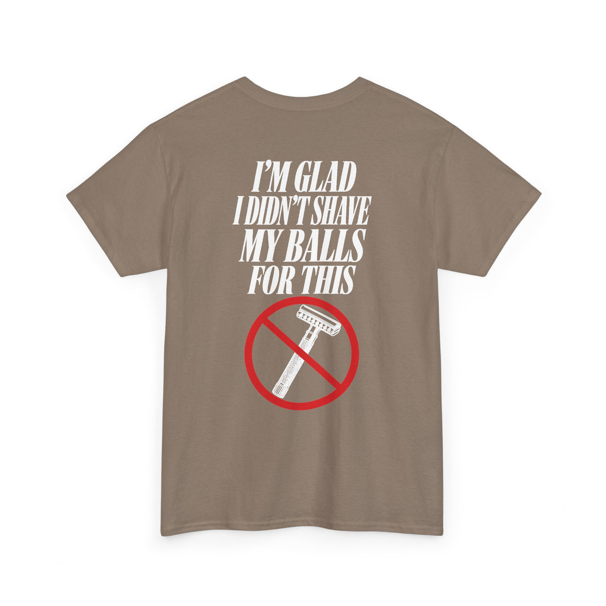 No ShopCo I'm Glad I Didn't Shave T-shirt, white graphic – photo 24