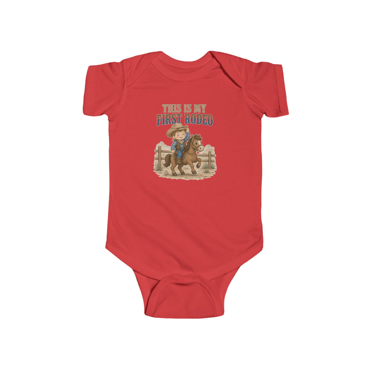 No ShopCo This Is My First Rodeo cowboy baby bodysuit – photo 7