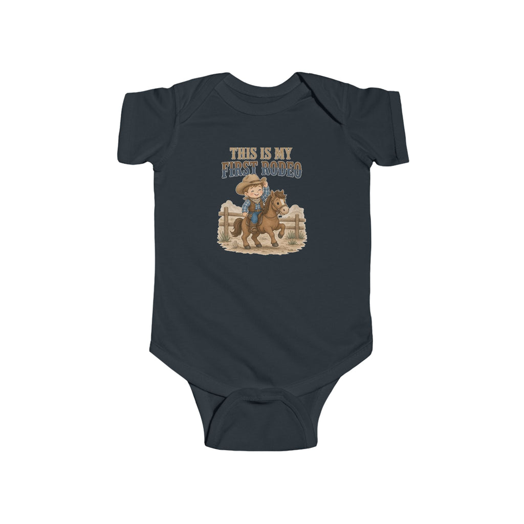No ShopCo This Is My First Rodeo cowboy baby bodysuit – photo 4