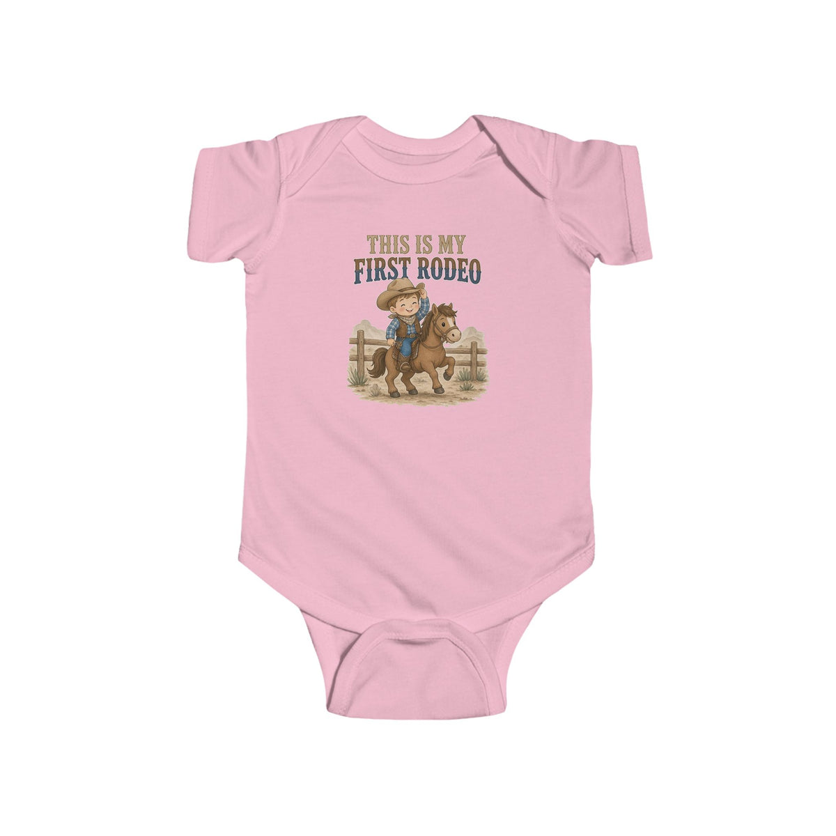 No ShopCo This Is My First Rodeo cowboy baby bodysuit – photo 6