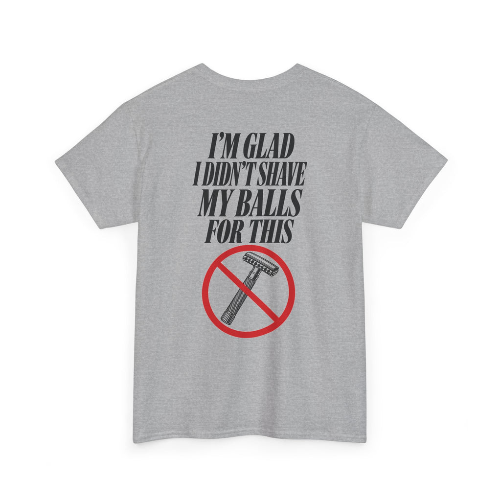 No ShopCo I'm Glad I Didn't Shave T-shirt, black graphic – photo 3