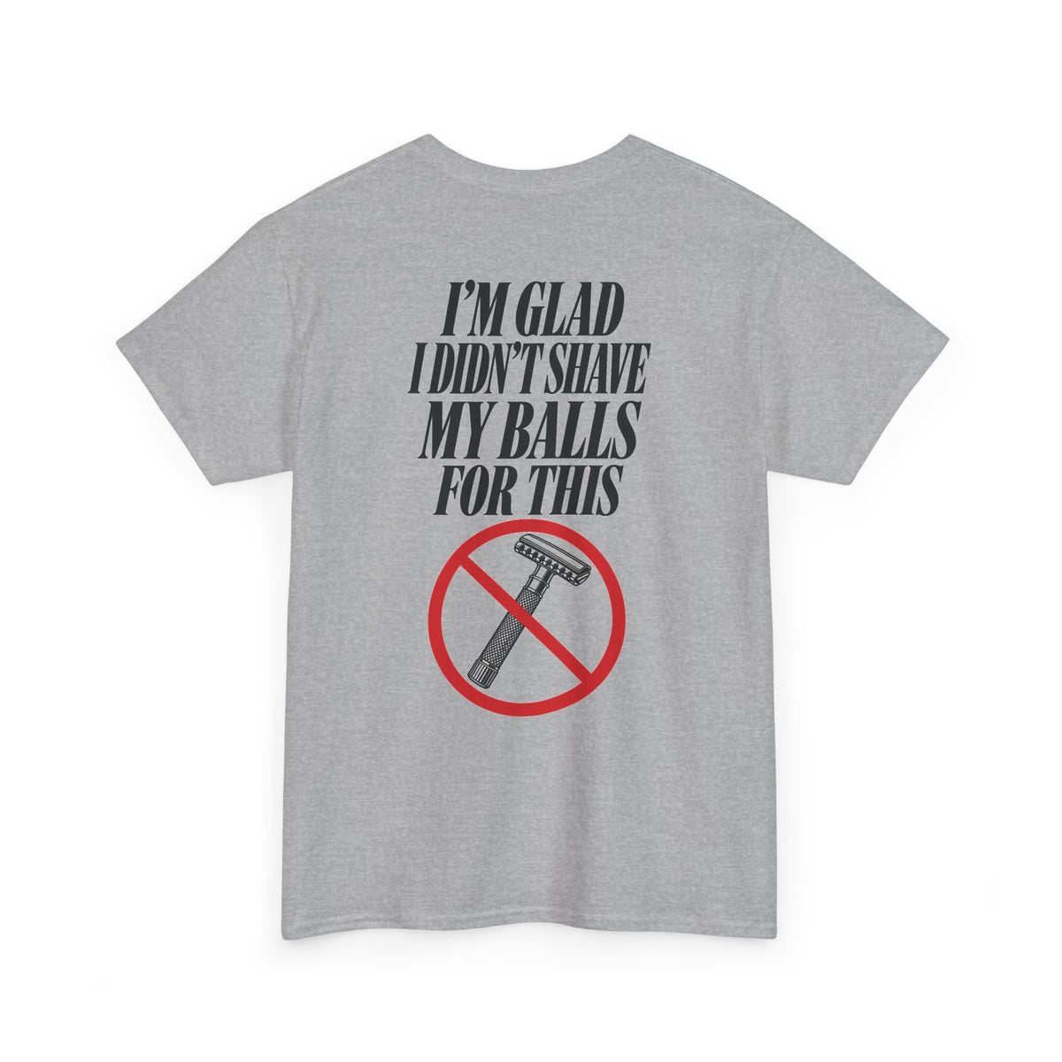 No ShopCo I'm Glad I Didn't Shave T-shirt, black graphic – photo 3