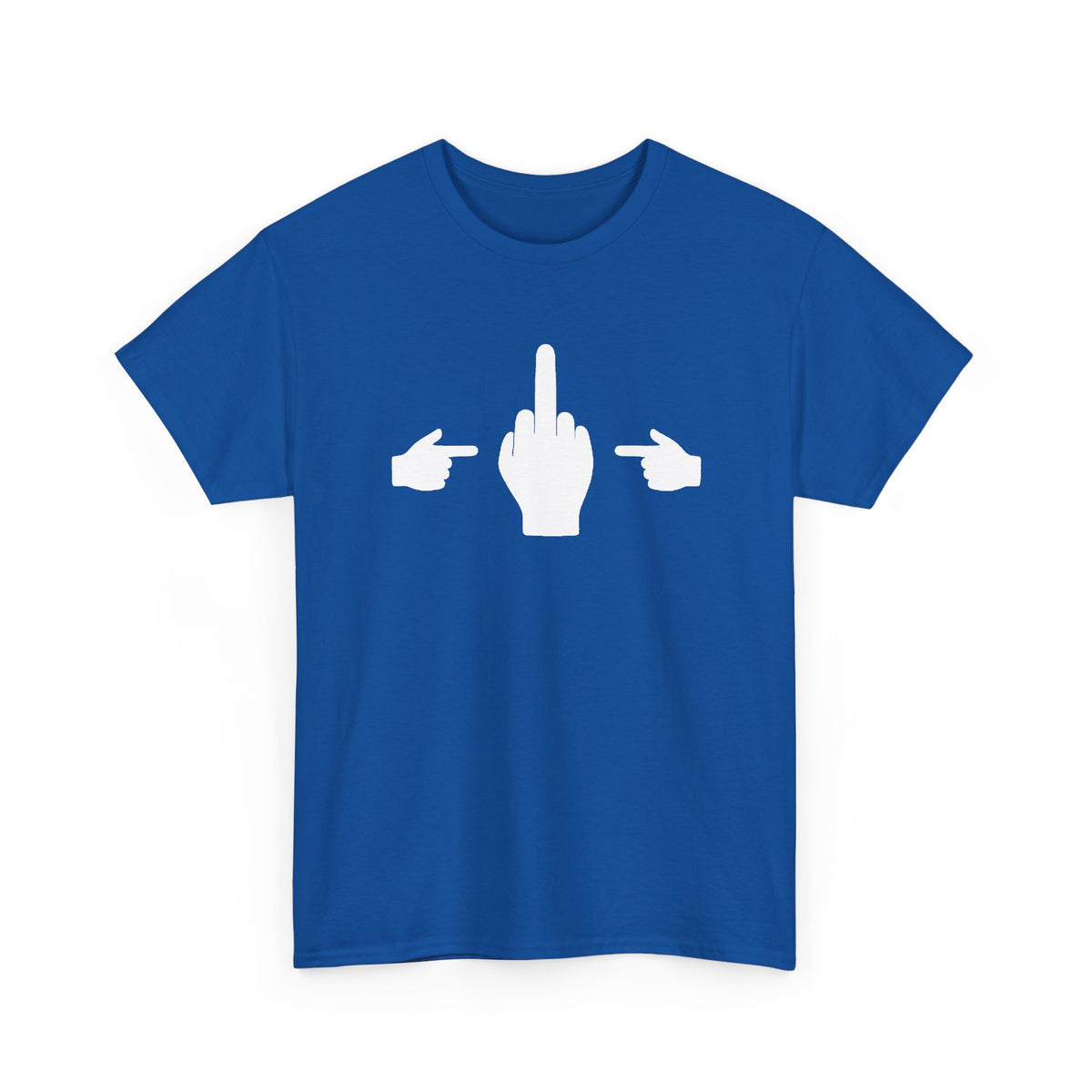 No ShopCo Pointer Finger T-shirt, white front graphic – photo 4