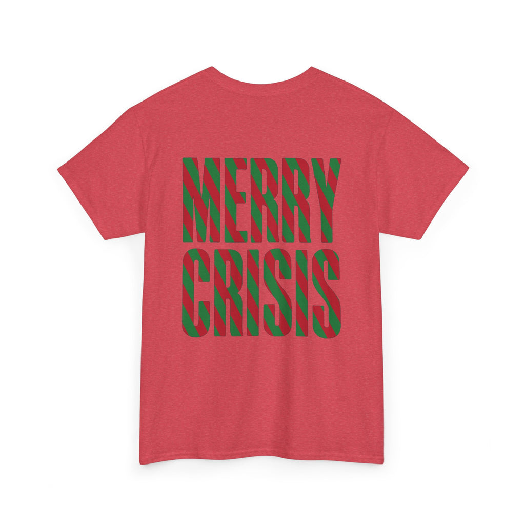 No ShopCo Merry Crisis T-shirt, red & green, red logo – photo 20