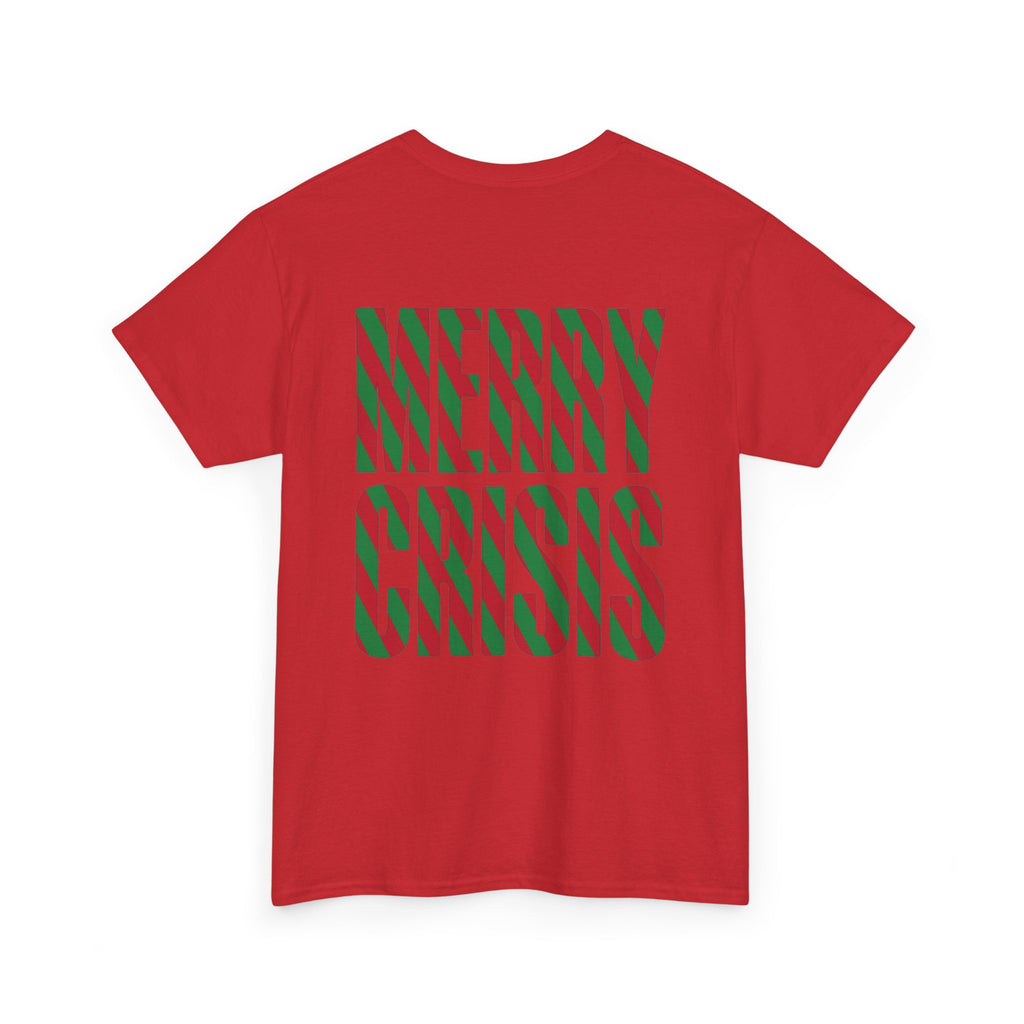 No ShopCo Merry Crisis T-shirt, red & green, red logo – photo 18