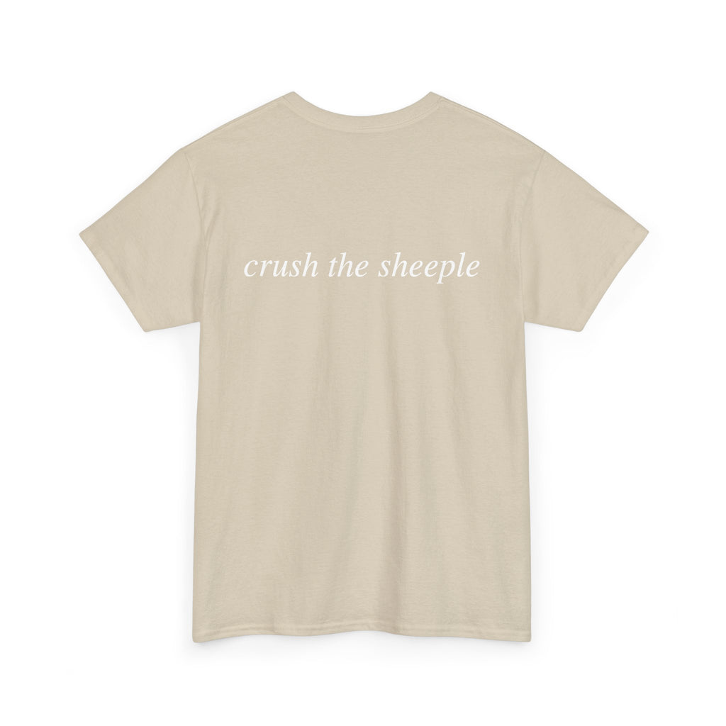 No ShopCo Crush The Sheeple T-shirt, white graphic – photo 9
