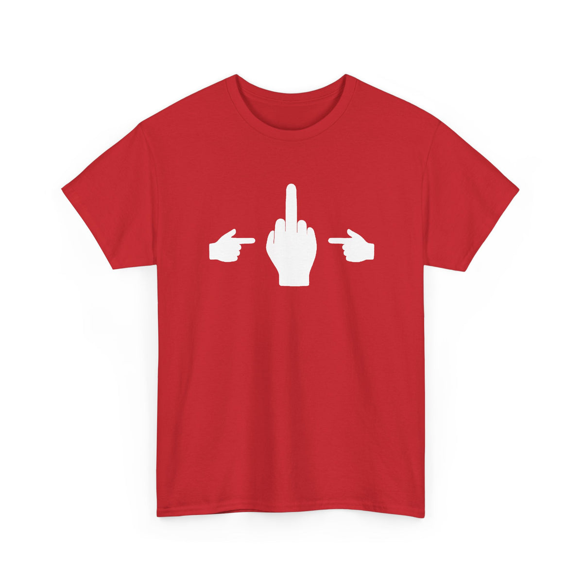No ShopCo Pointer Finger T-shirt, white front graphic – photo 6