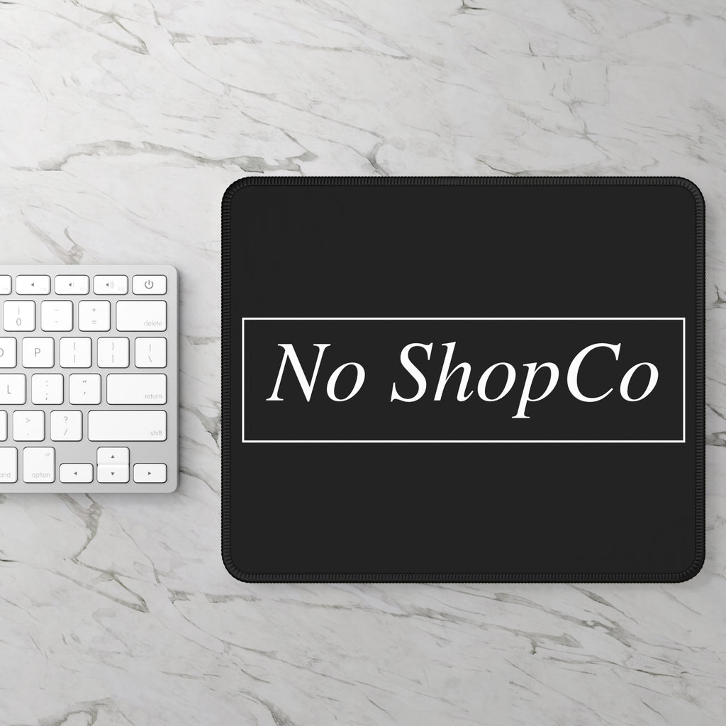 No ShopCo Logo black gaming mouse pad, white logo – photo 2