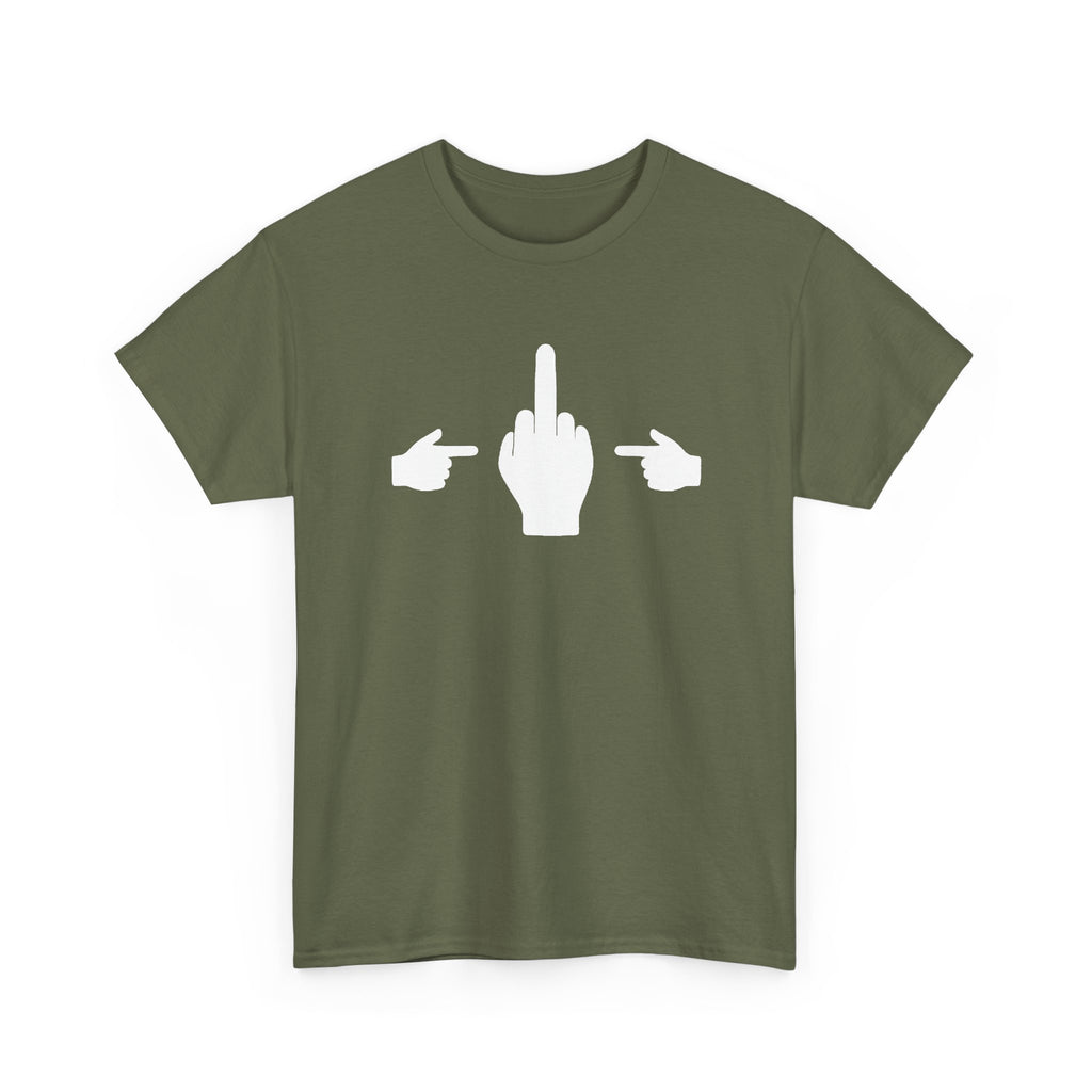 No ShopCo Pointer Finger T-shirt, white front graphic – photo 9