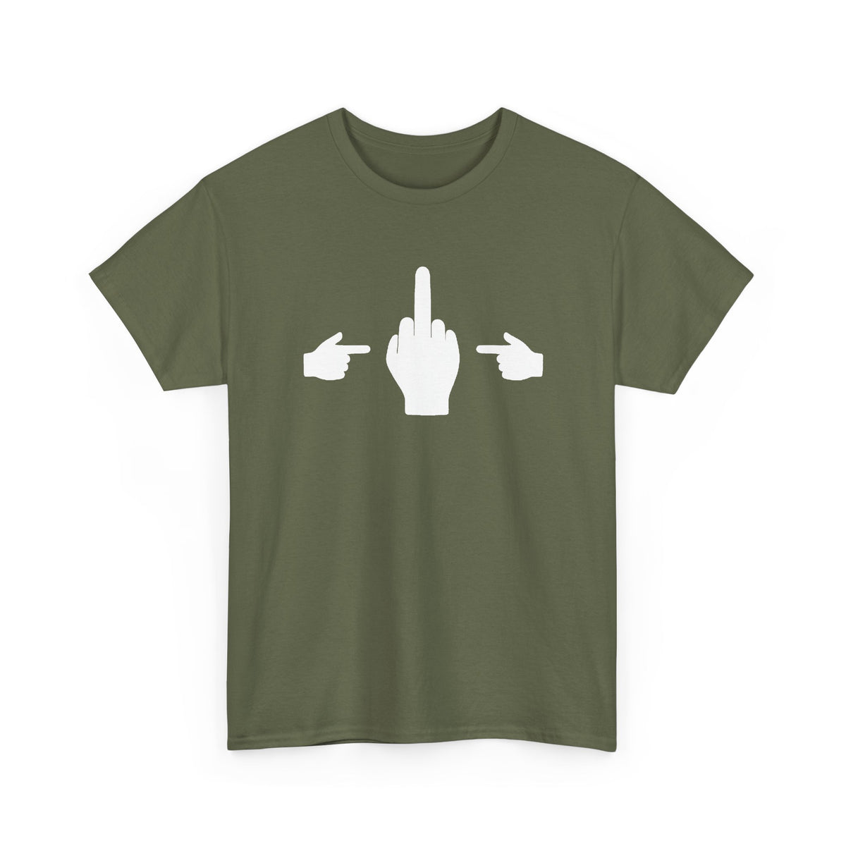 No ShopCo Pointer Finger T-shirt, white front graphic – photo 9