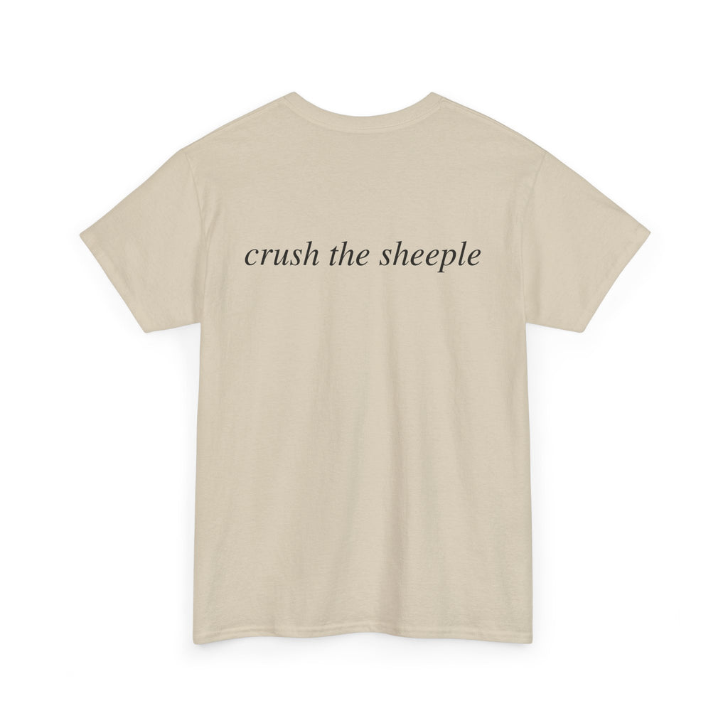 No ShopCo Crush The Sheeple T-shirt, black graphic – photo 5
