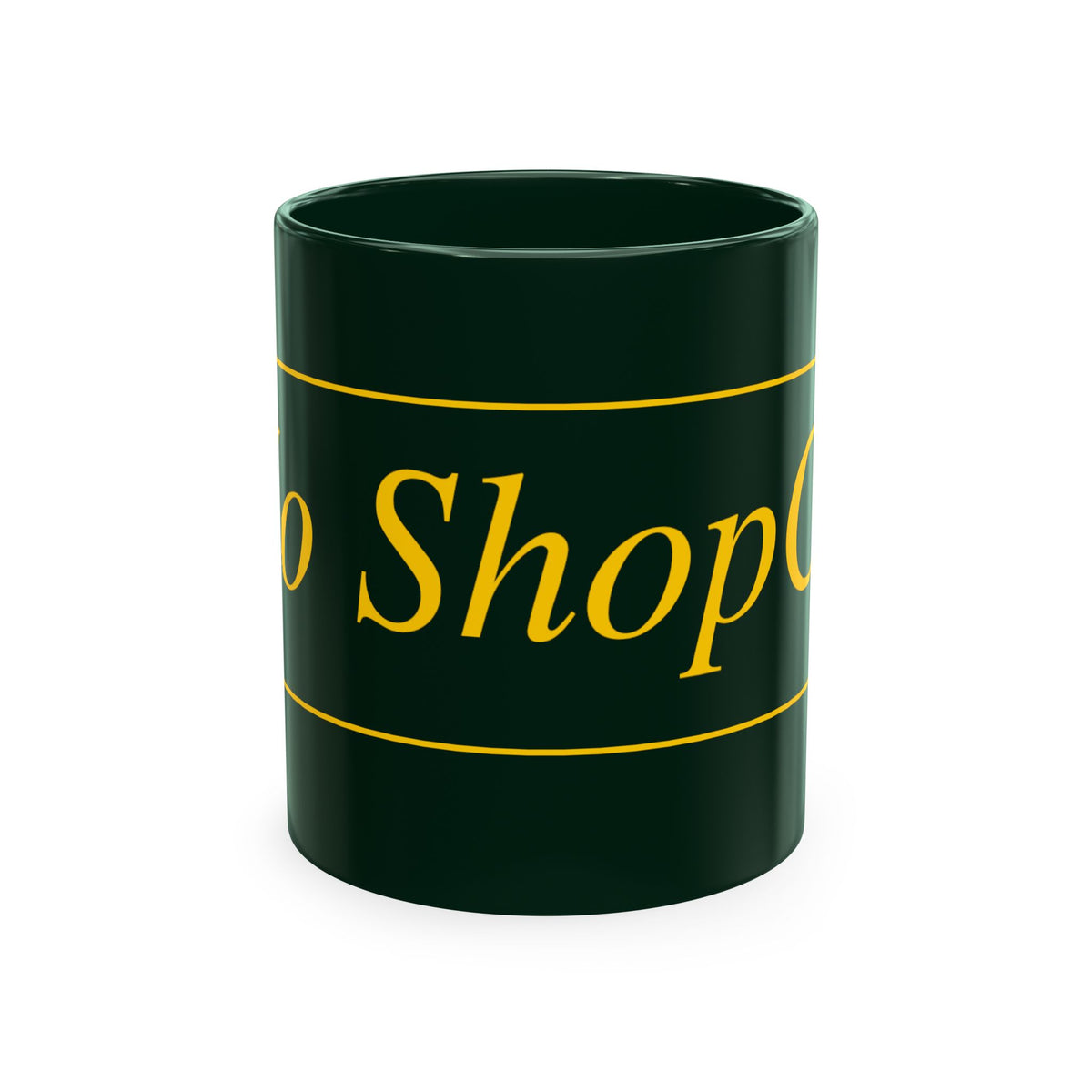 No ShopCo Logo 11oz mug, yellow logo – photo 6