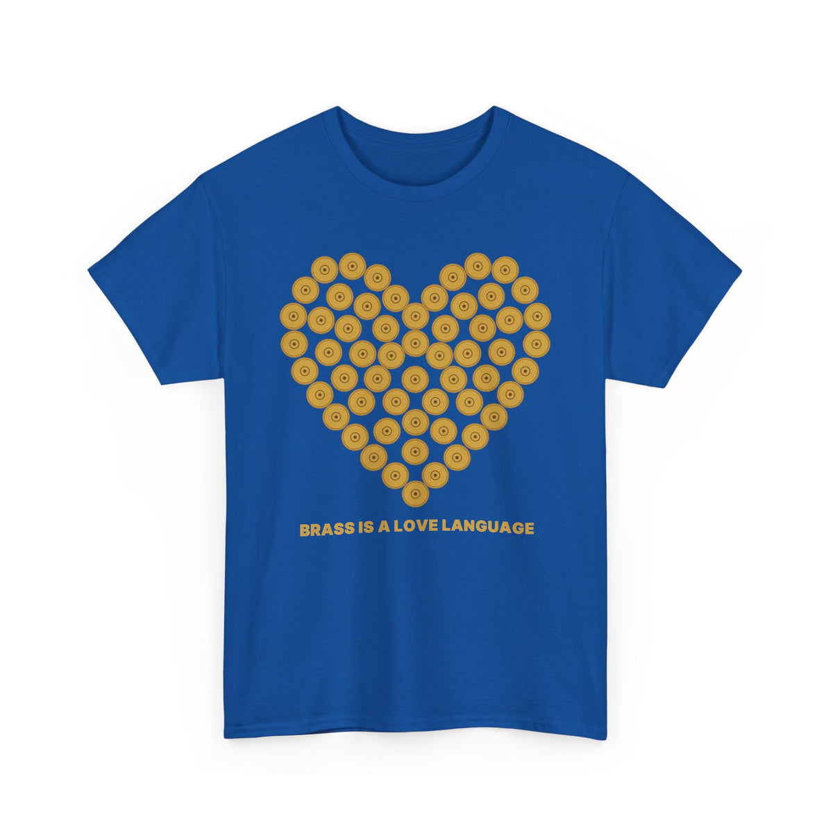 No ShopCo Brass Is A Love Language T-shirt, gold front – photo 4