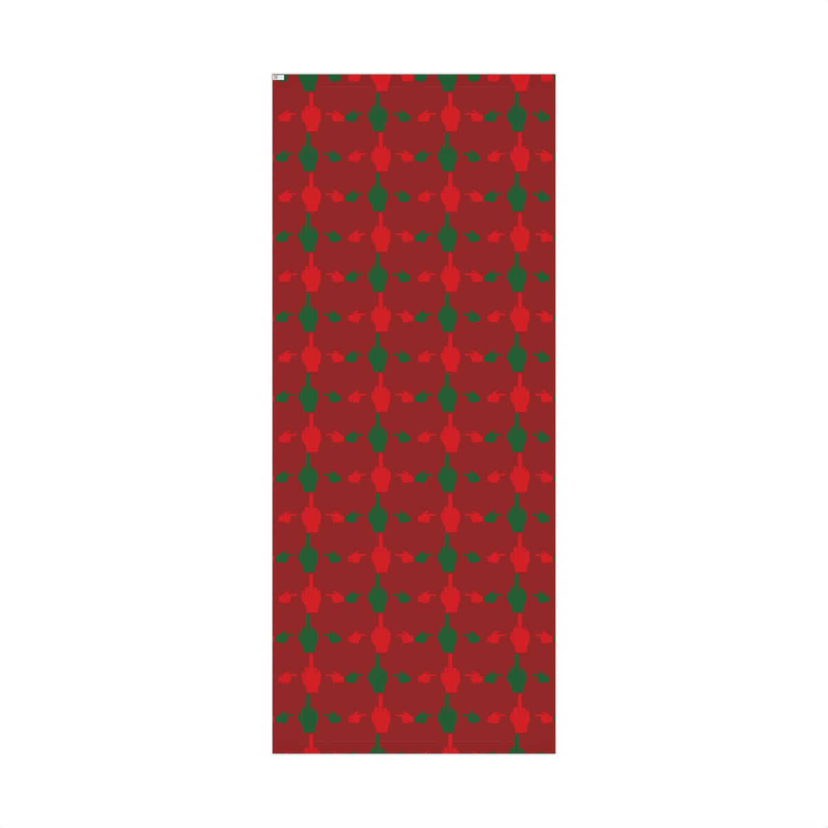 No ShopCo Pointer Finger Christmas gift wrap, dark red – photo 6
