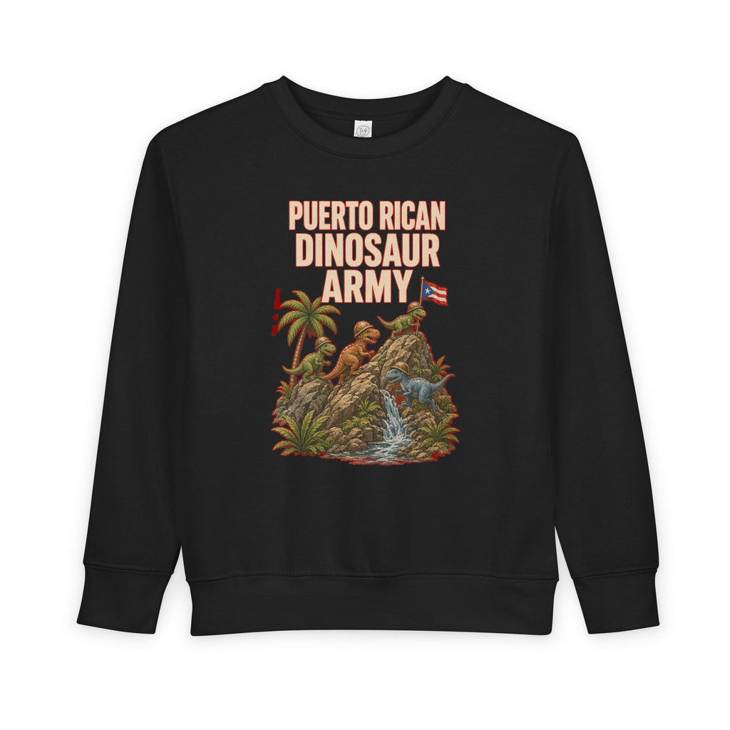 No ShopCo Puerto Rican Dinosaur Army kids' sweatshirt – photo 3