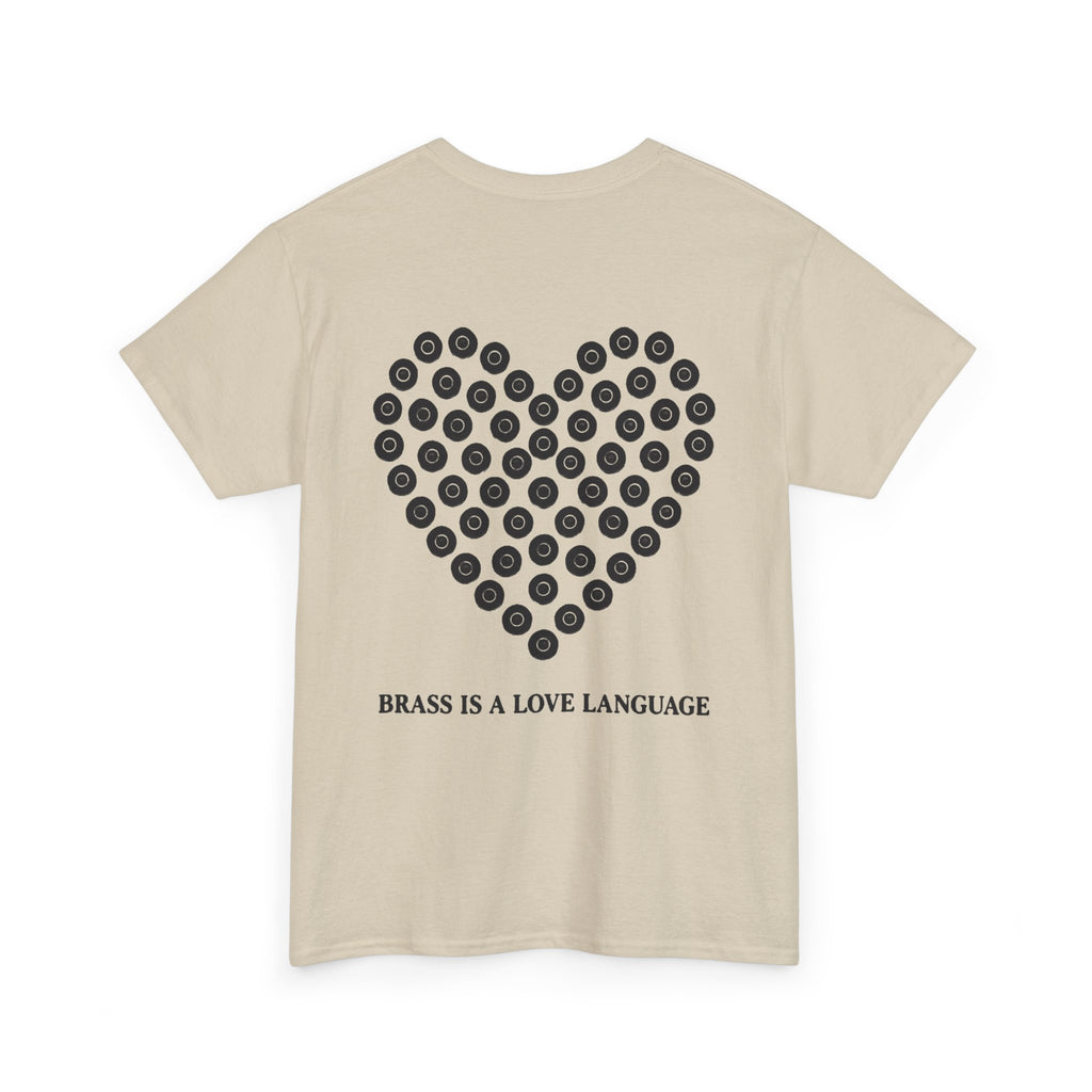 No ShopCo Brass Is A Love Language T-shirt, black back graphic – photo 4
