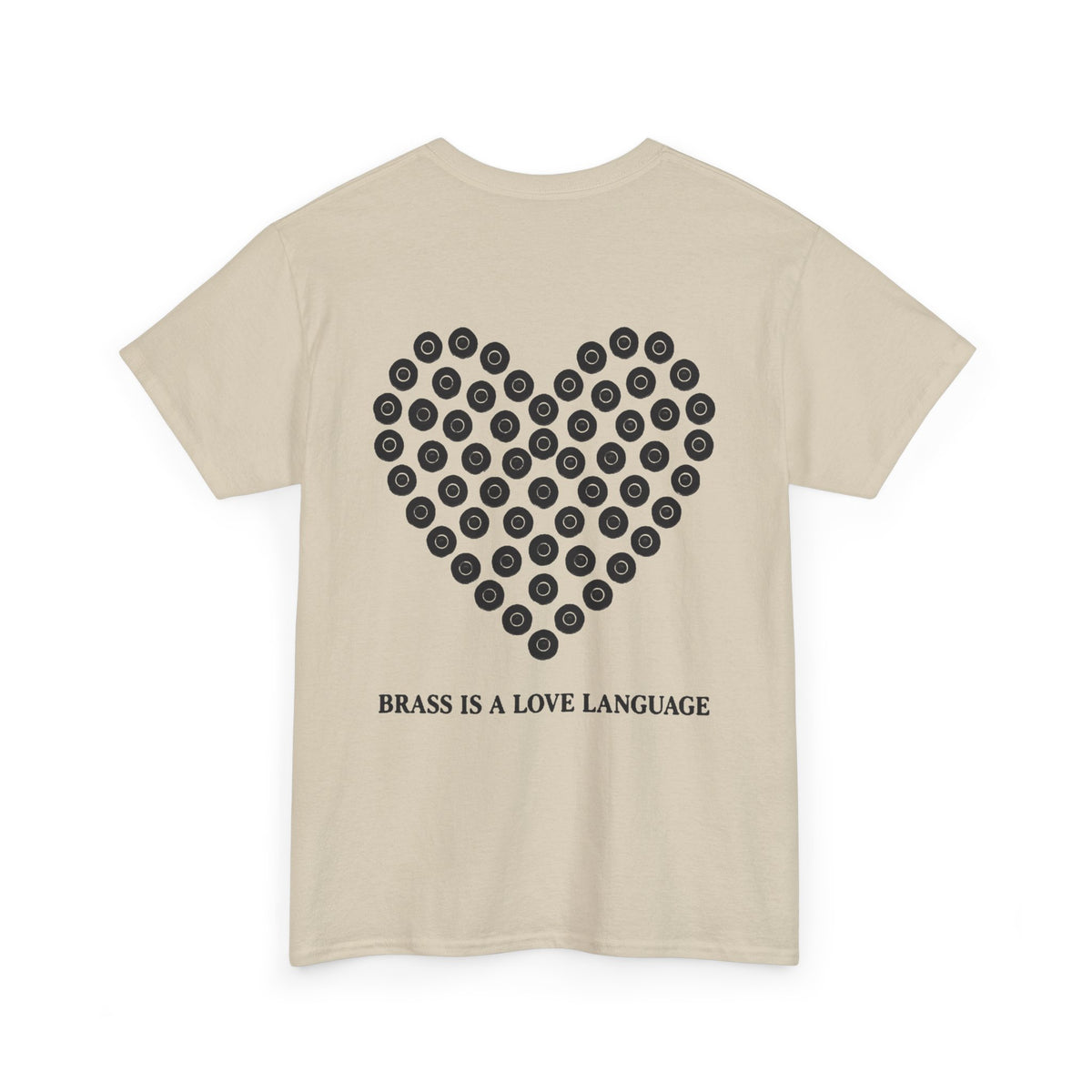 No ShopCo Brass Is A Love Language T-shirt, black back graphic – photo 4