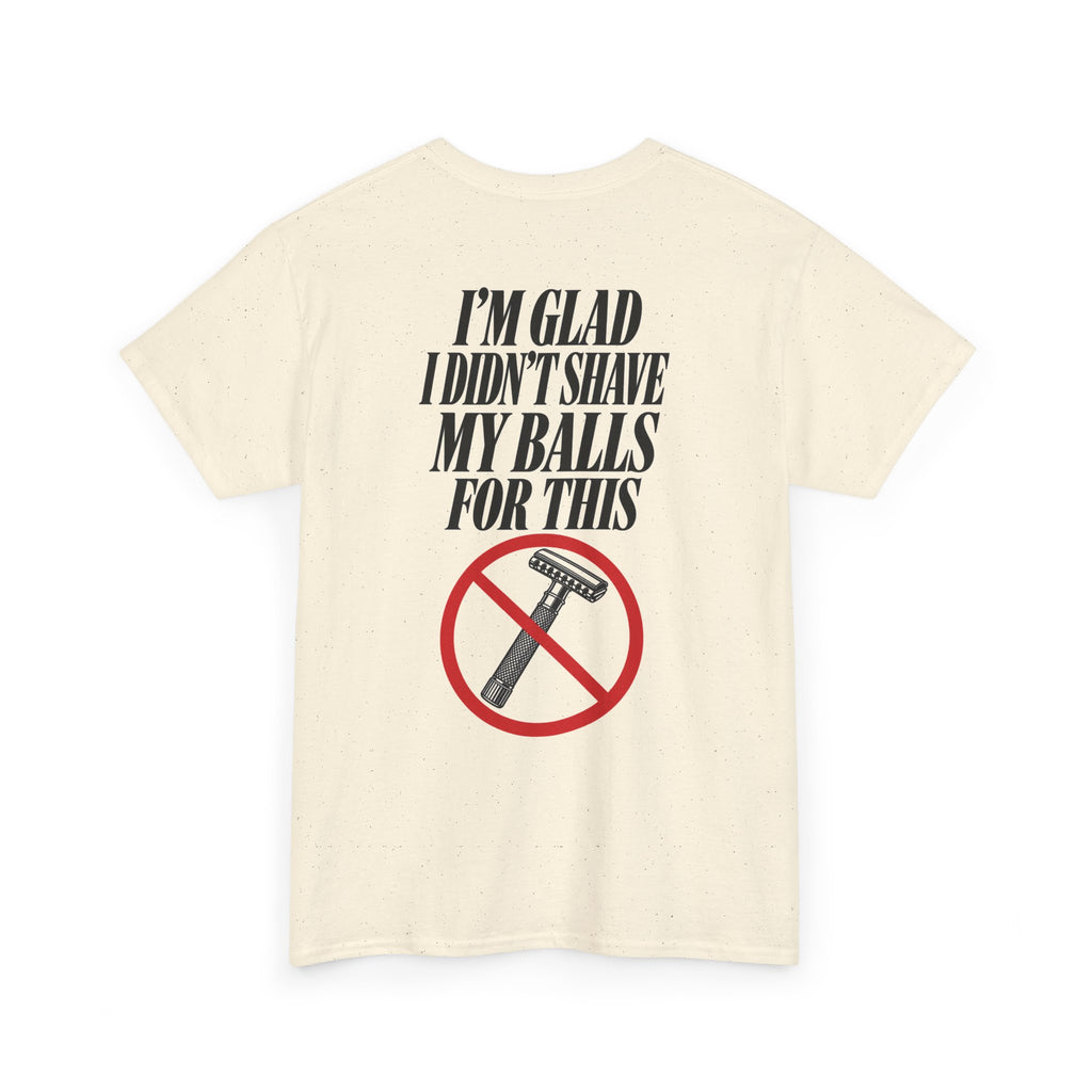 No ShopCo I'm Glad I Didn't Shave T-shirt, black graphic – photo 4