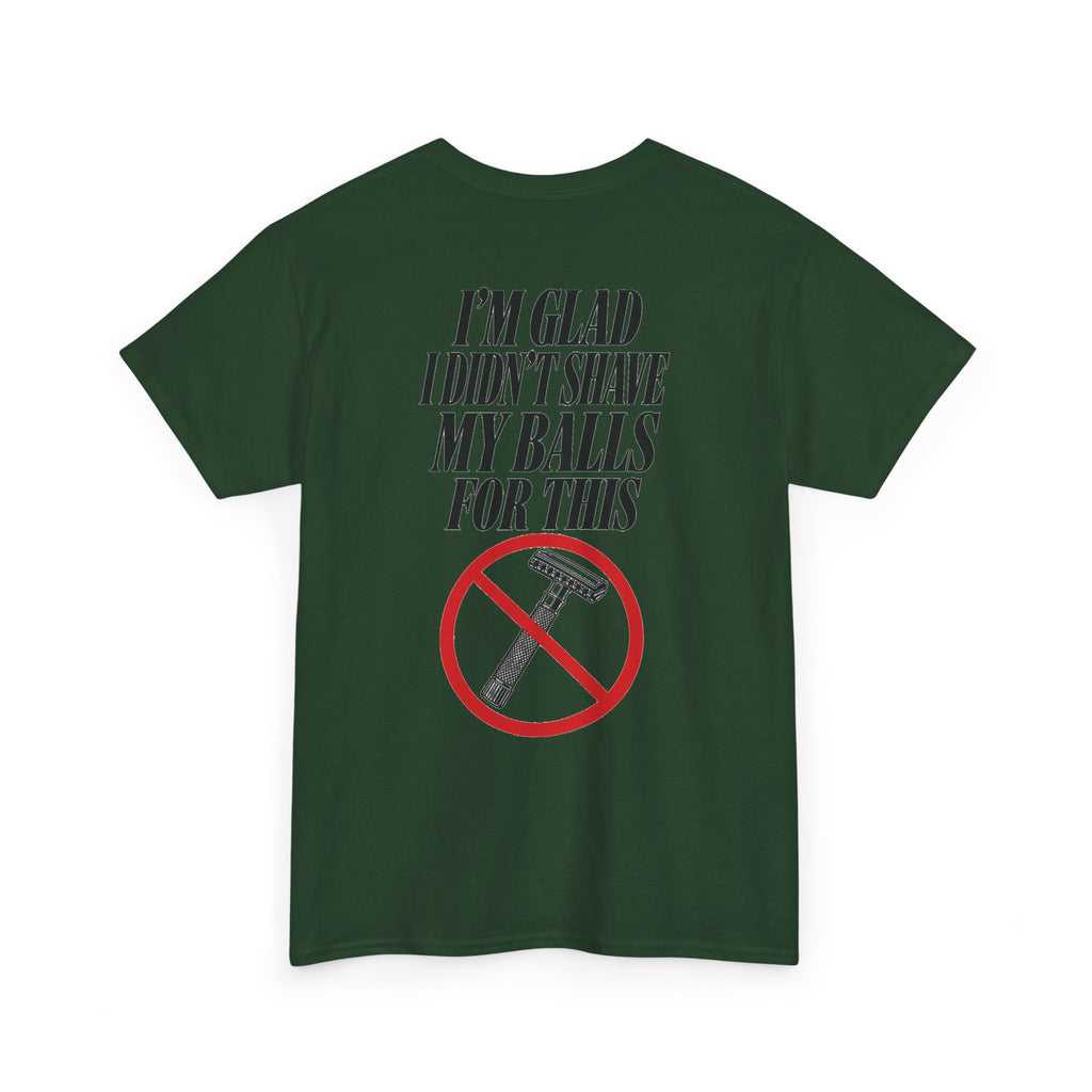 No ShopCo I'm Glad I Didn't Shave T-shirt, black graphic – photo 6
