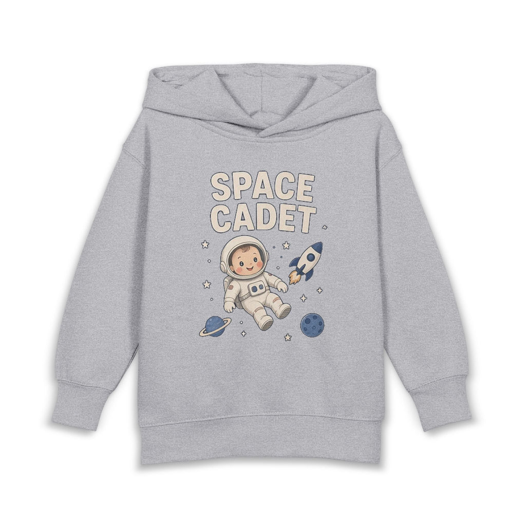 No ShopCo Space Cadet toddler hoodie with astronaut, rocket and planets graphic