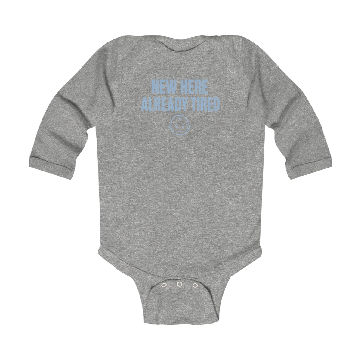No ShopCo New Here Already Tired bodysuit, blue – photo 4