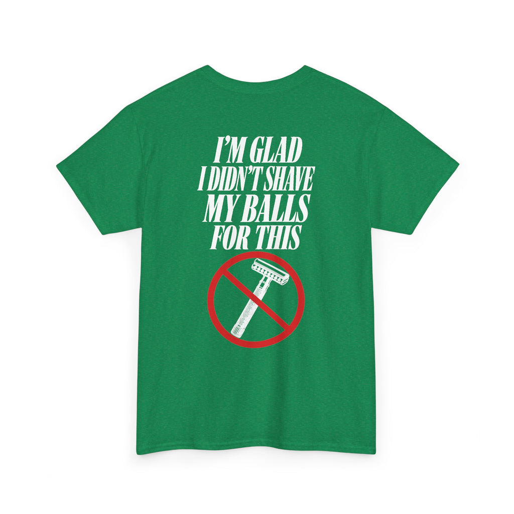 No ShopCo I'm Glad I Didn't Shave T-shirt, white graphic – photo 26