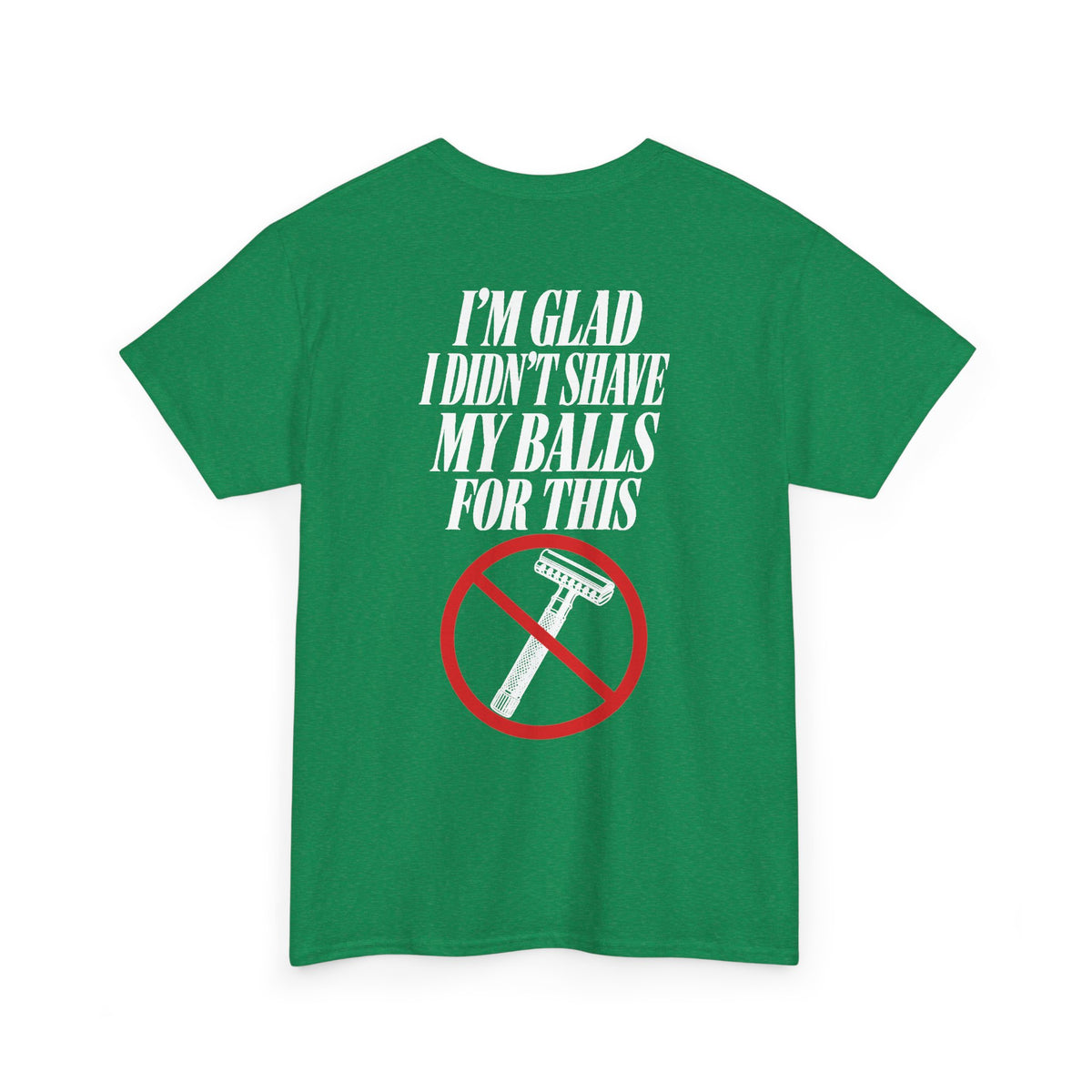 No ShopCo I'm Glad I Didn't Shave T-shirt, white graphic – photo 26