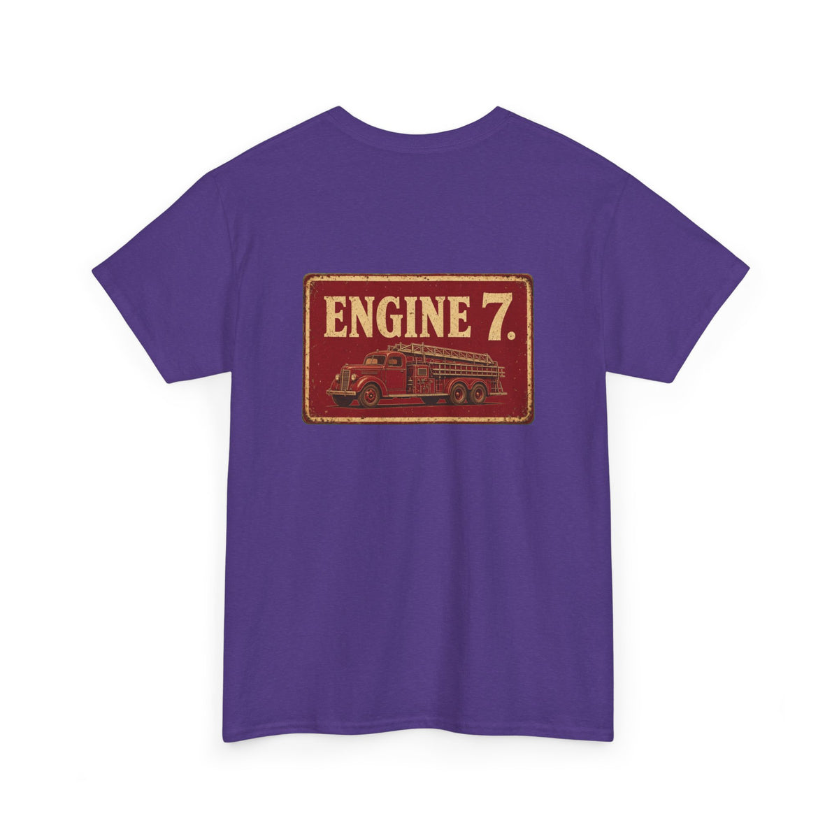 No ShopCo Engine 7 fire truck T-shirt, white logo – photo 19