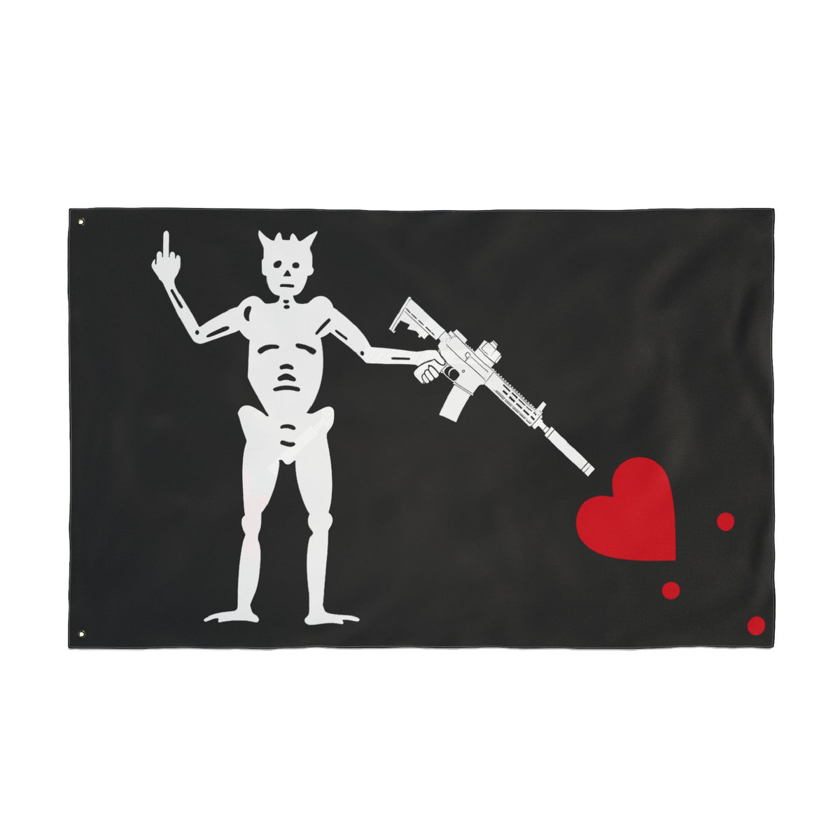 No ShopCo NFA Pirate double-sided 3 x 5 ft flag, Bird Edition
