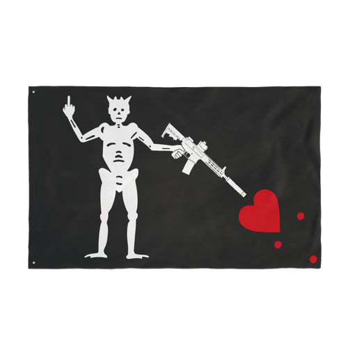 No ShopCo NFA Pirate double-sided 3 x 5 ft flag, Bird Edition