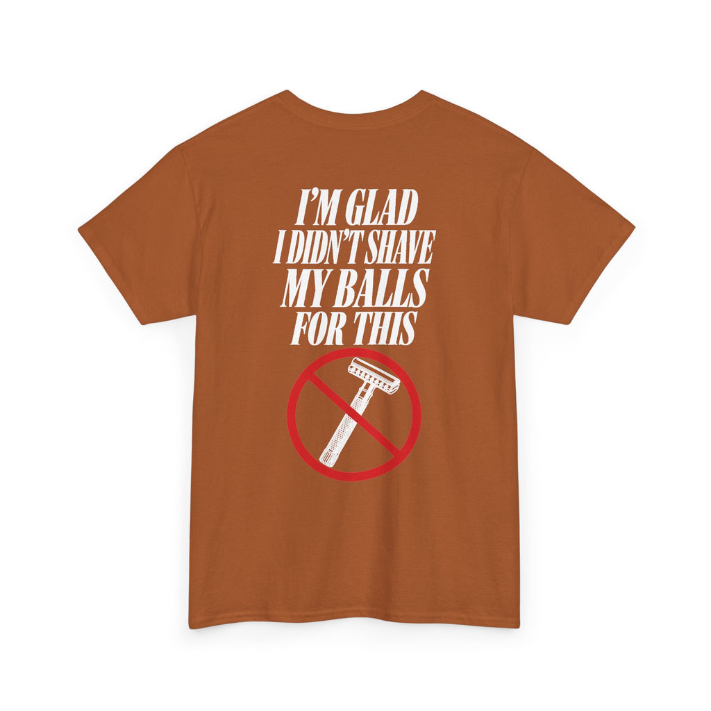 No ShopCo I'm Glad I Didn't Shave T-shirt, white graphic – photo 31