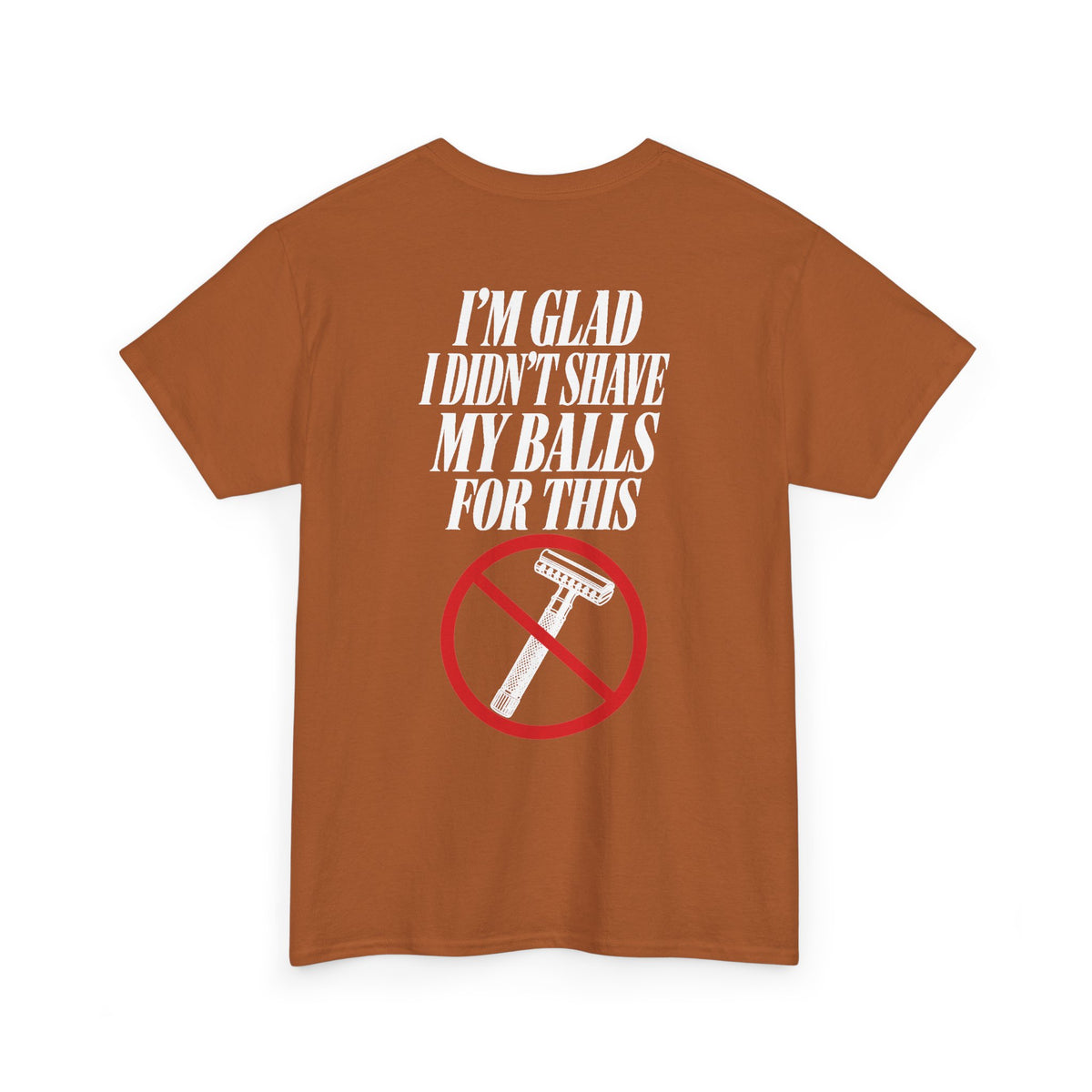 No ShopCo I'm Glad I Didn't Shave T-shirt, white graphic – photo 31