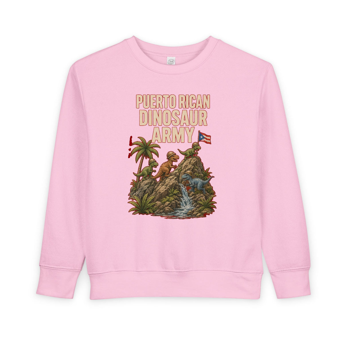 No ShopCo Puerto Rican Dinosaur Army kids' sweatshirt – photo 5
