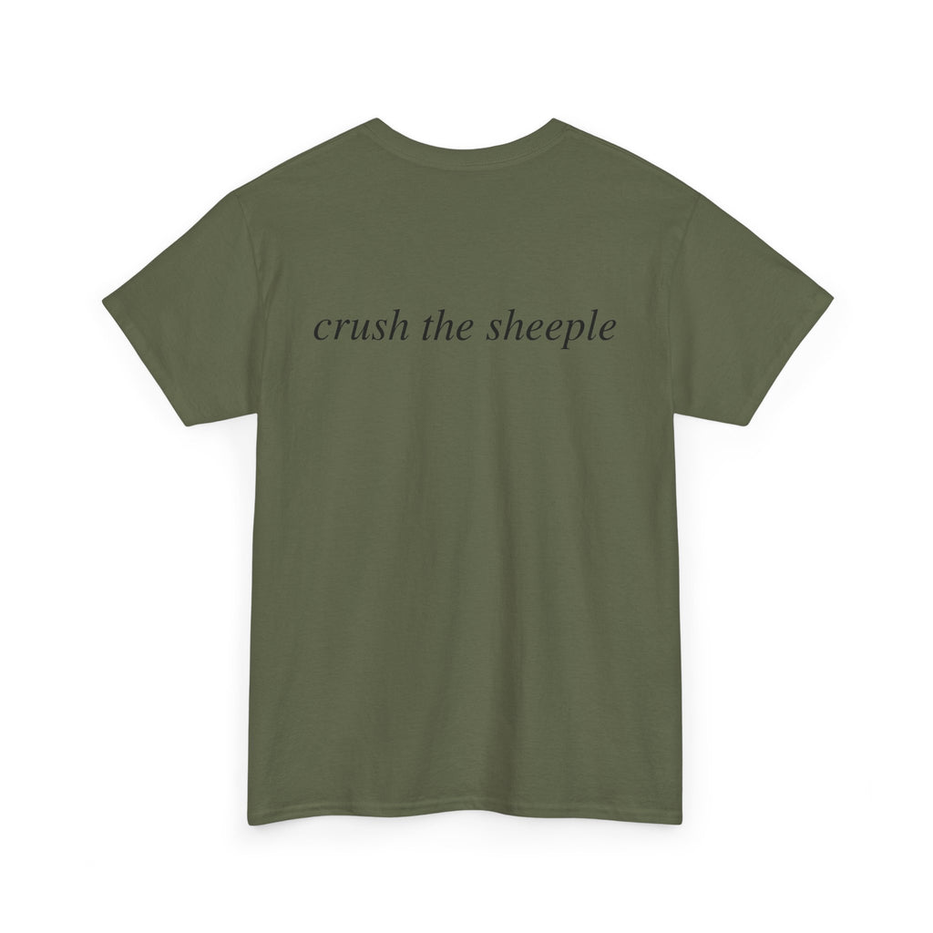 No ShopCo Crush The Sheeple T-shirt, black graphic – photo 4