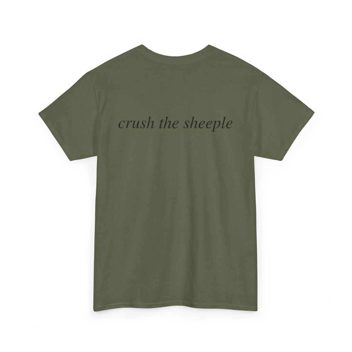 No ShopCo Crush The Sheeple T-shirt, black graphic – photo 4