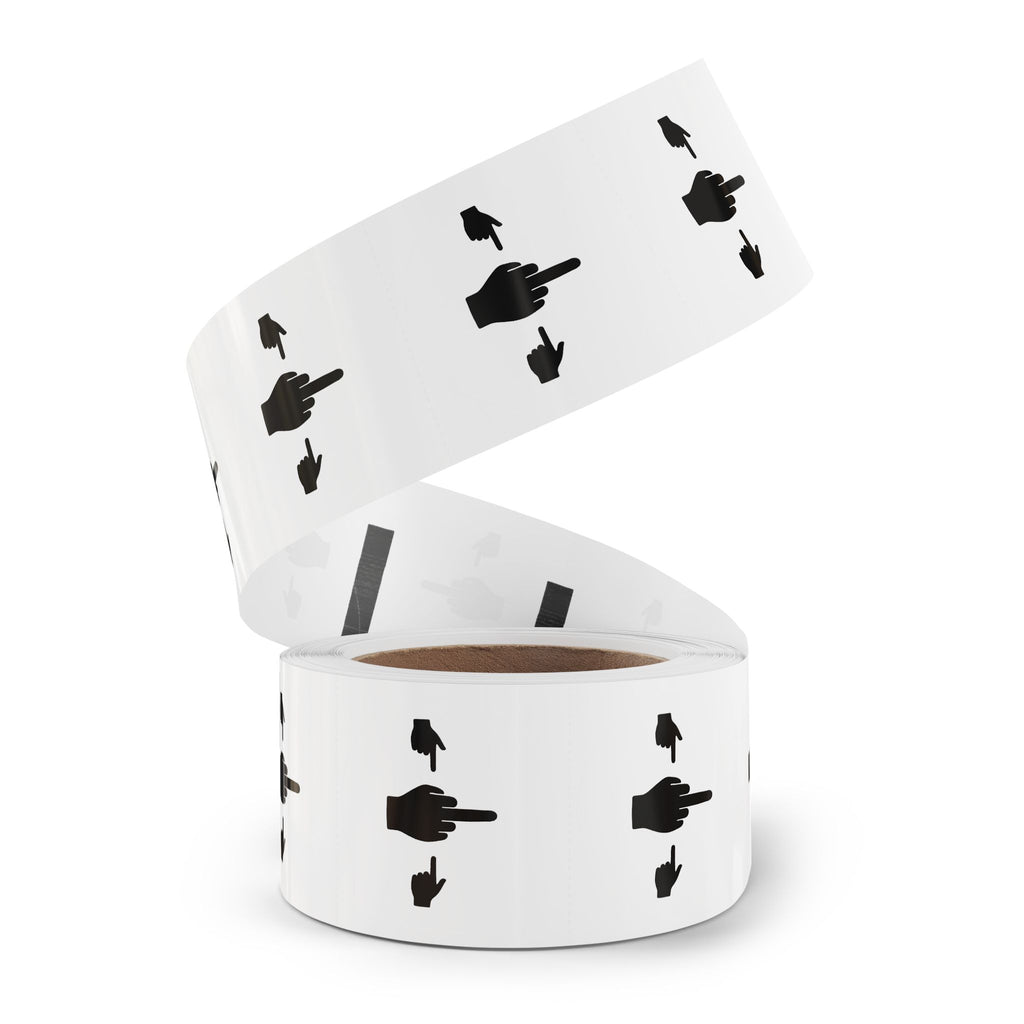 No ShopCo Pointer Finger round sticker roll – photo 23