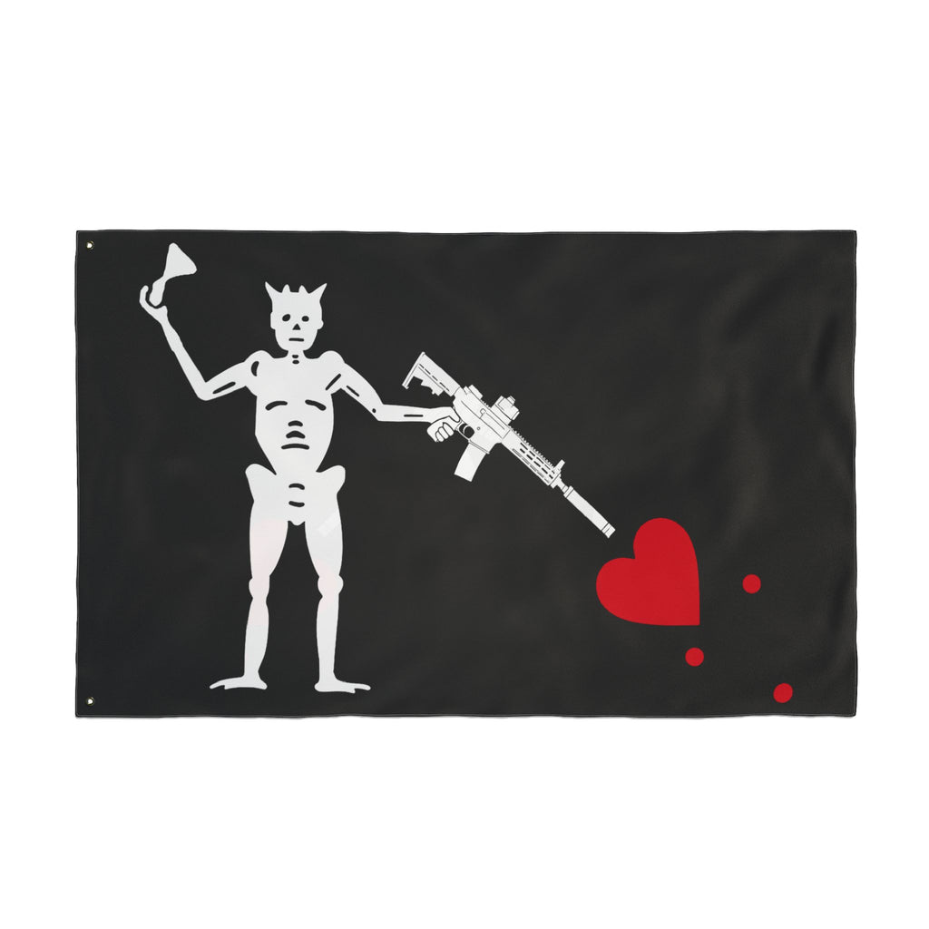 No ShopCo NFA Pirate double-sided 3 x 5 ft flag, Hourglass Edition