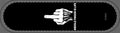 No ShopCo Middle Finger skateboard deck: white raised middle finger illustration with MIDDLE FINGER IS LIFE lettering on black, vertical layout