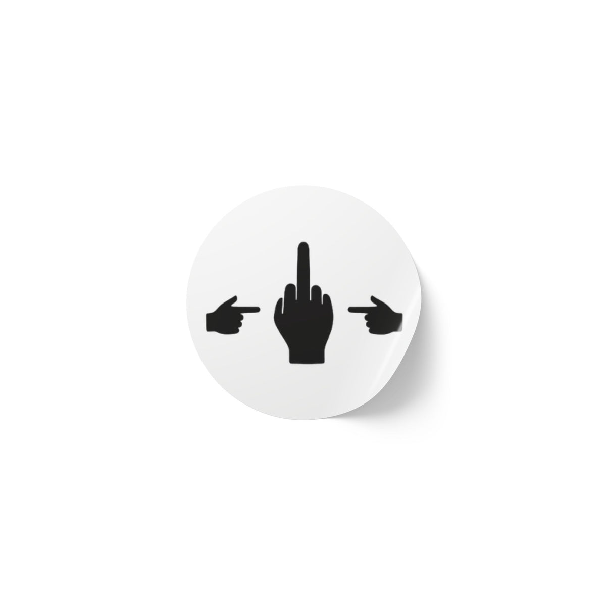 No ShopCo Pointer Finger round sticker roll – photo 5