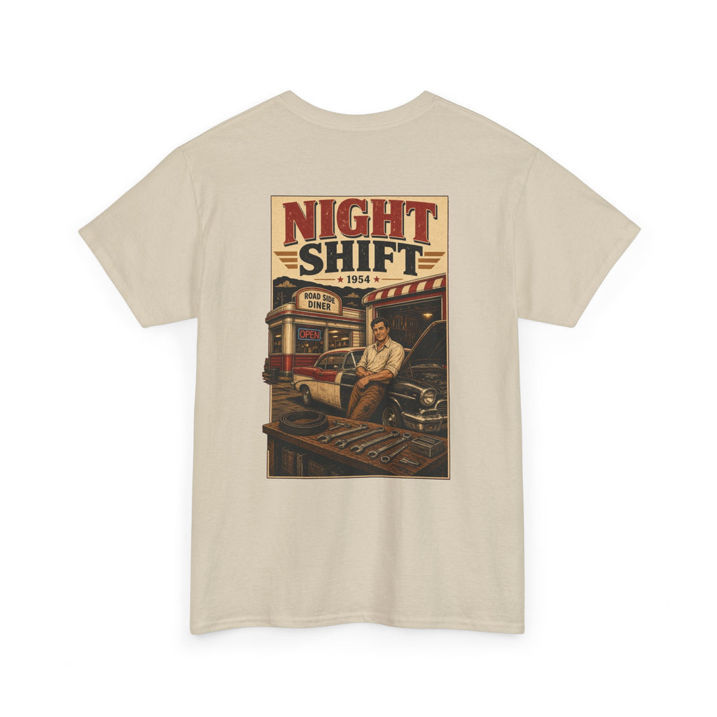 No ShopCo Night Shift T-shirt, red logo – photo 12