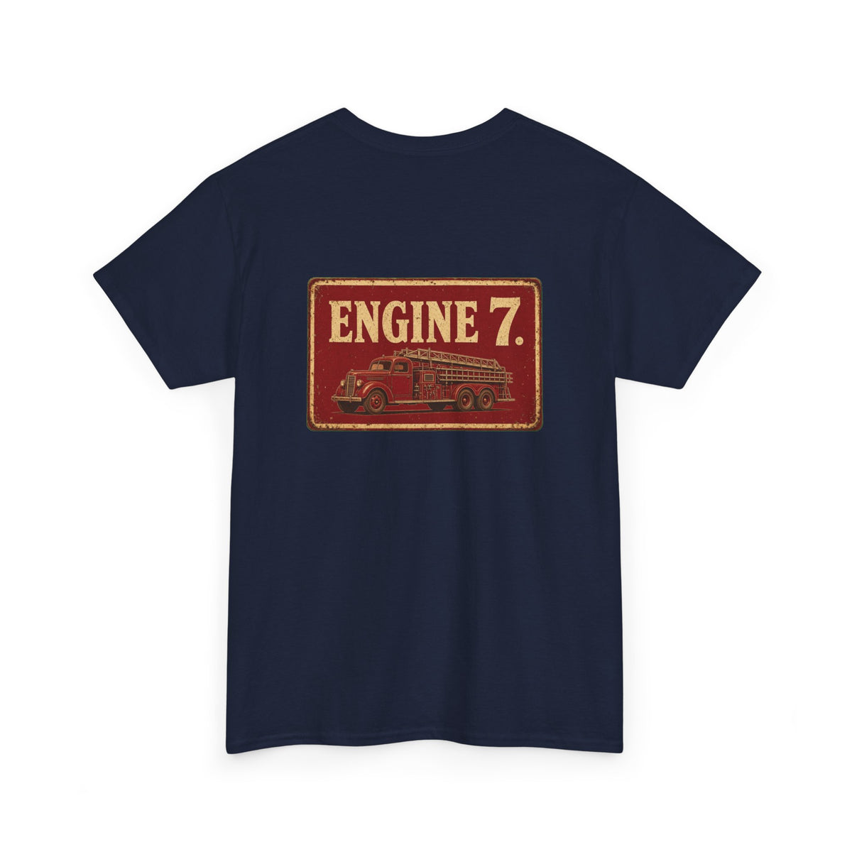 No ShopCo Engine 7 fire truck T-shirt, red logo – photo 17