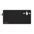 No ShopCo Pointer Finger black LED gaming mouse pad with white upper-right hand graphic