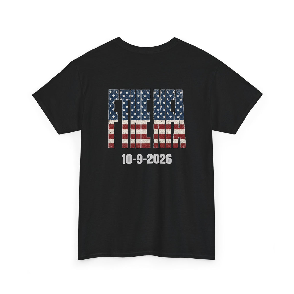 No ShopCo F The NFA T-shirt with American flag graphic and white logo