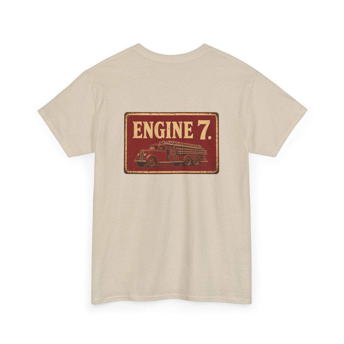 No ShopCo Engine 7 fire truck T-shirt, red logo – photo 12
