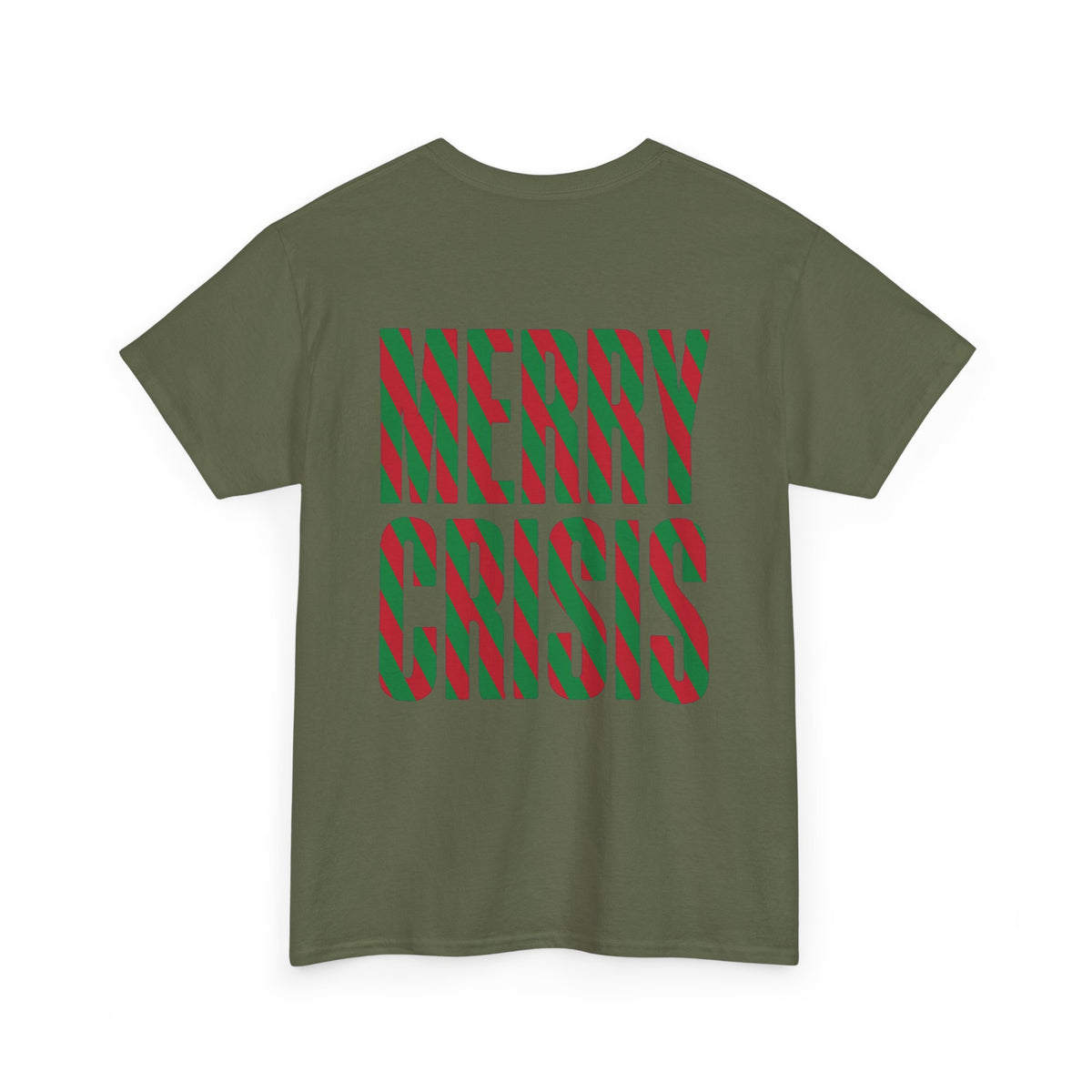 No ShopCo Merry Crisis T-shirt, red & green, green logo – photo 15