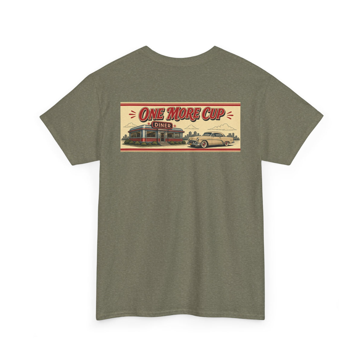 No ShopCo One More Cup retro diner T-shirt – photo 17