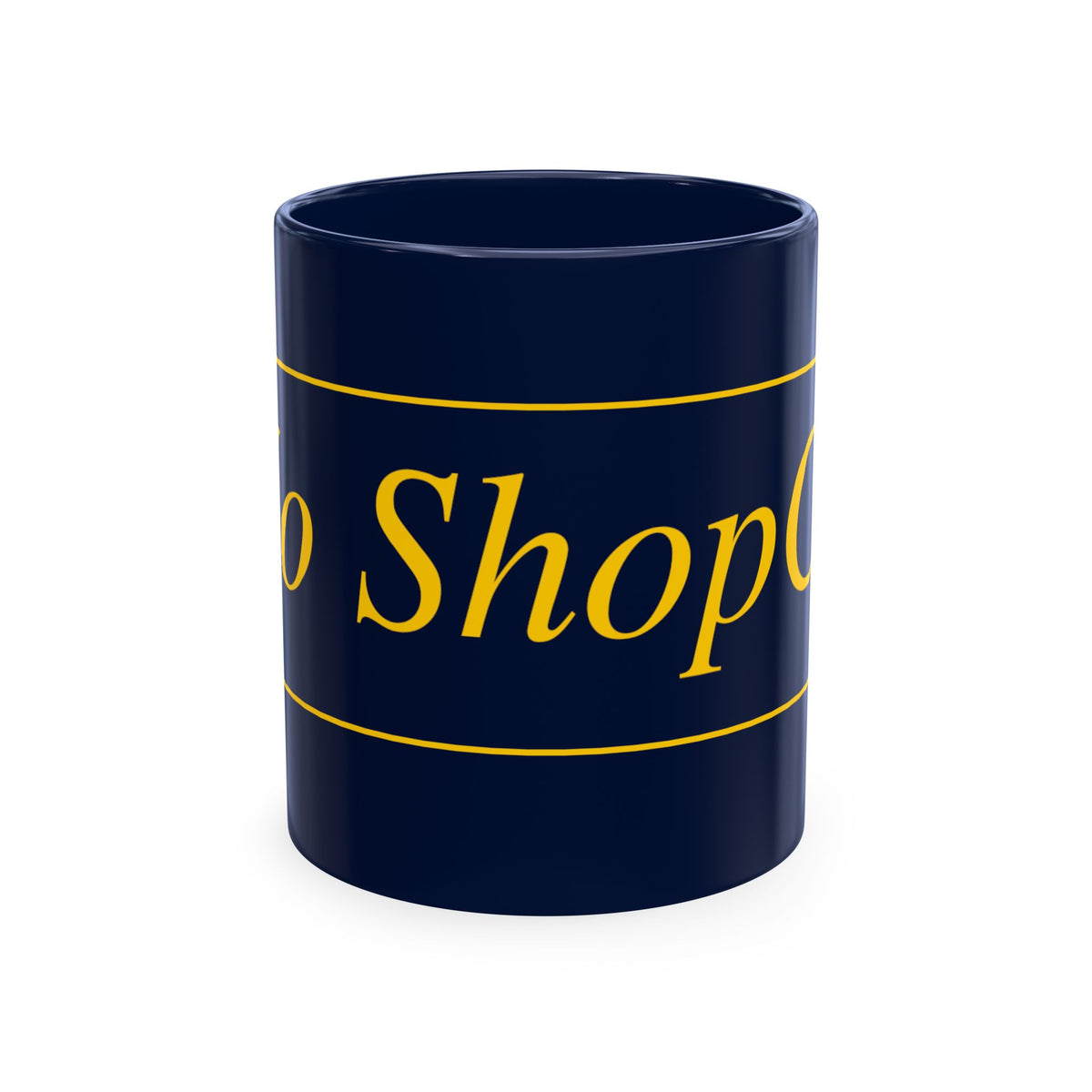No ShopCo Logo 11oz mug, yellow logo – photo 5