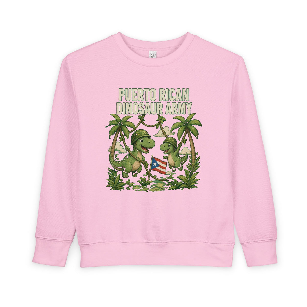 No ShopCo Puerto Rican Dinosaur Army toddler sweatshirt – photo 5