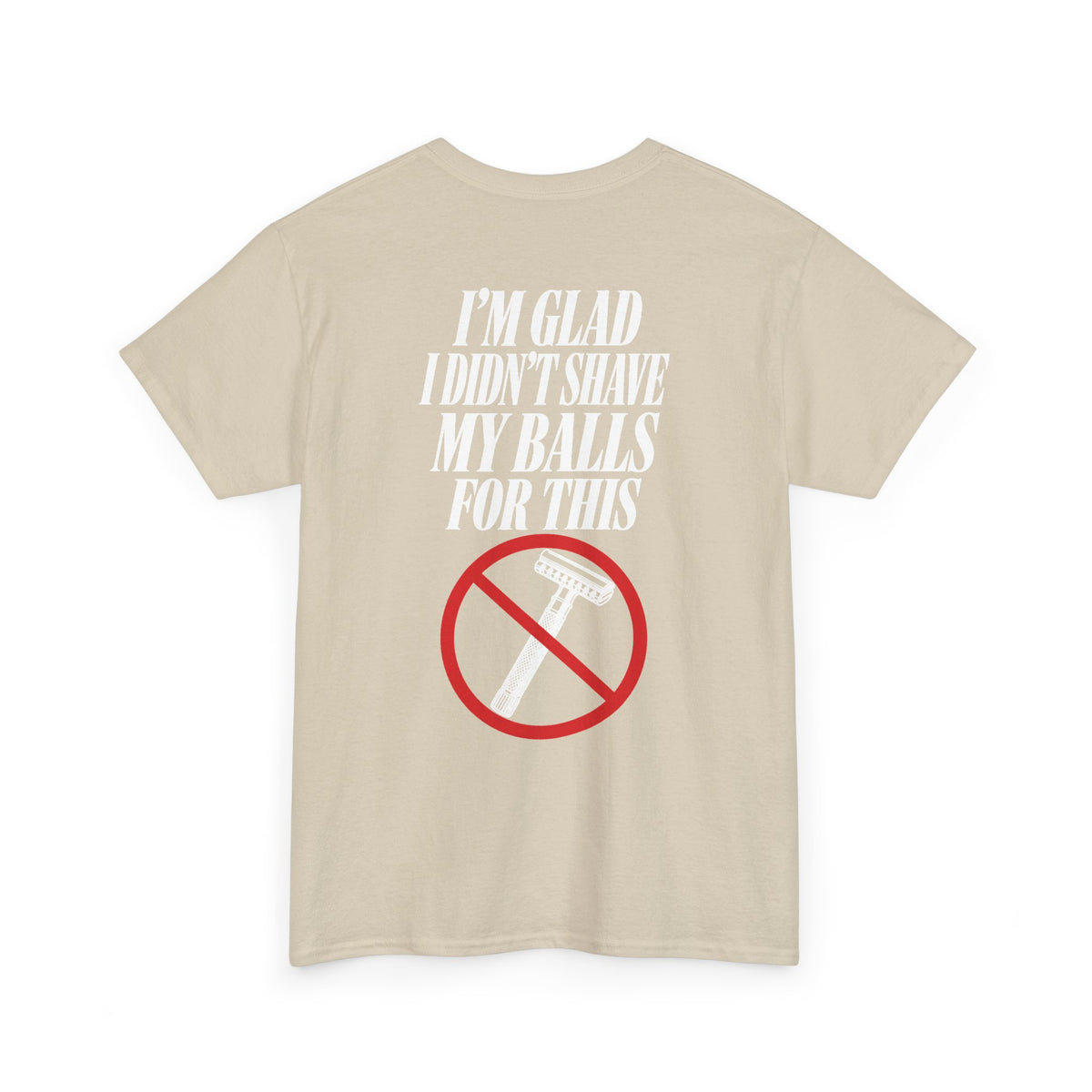 No ShopCo I'm Glad I Didn't Shave T-shirt, white graphic – photo 21